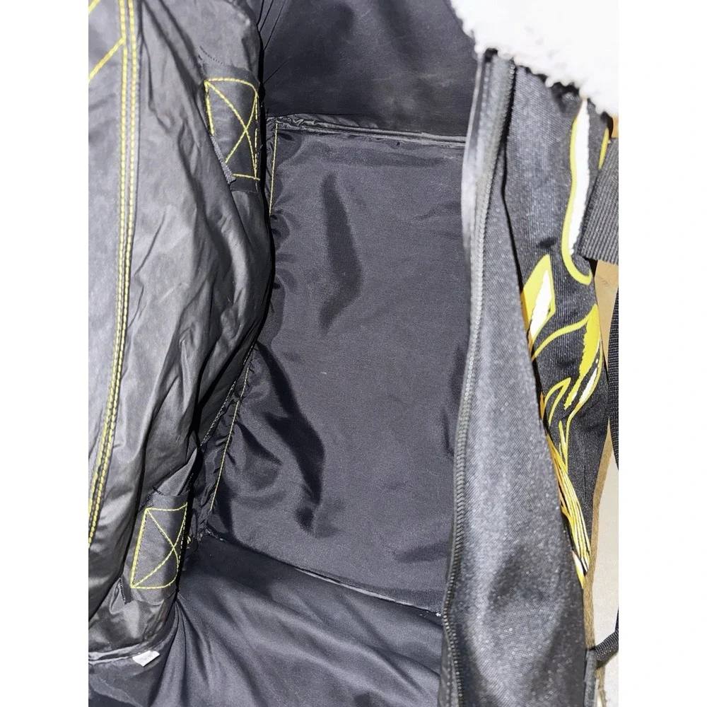 VTG Y2K Rossignol Black Yellow Ski Boot Gear XL Duffel Tote Travel Bag Outdoor